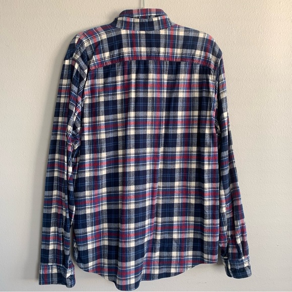 Men Abercrombie & Fitch XXL Plaid Button Long Sleeve Shirt Rodeo Western Preppy - Picture 3 of 11